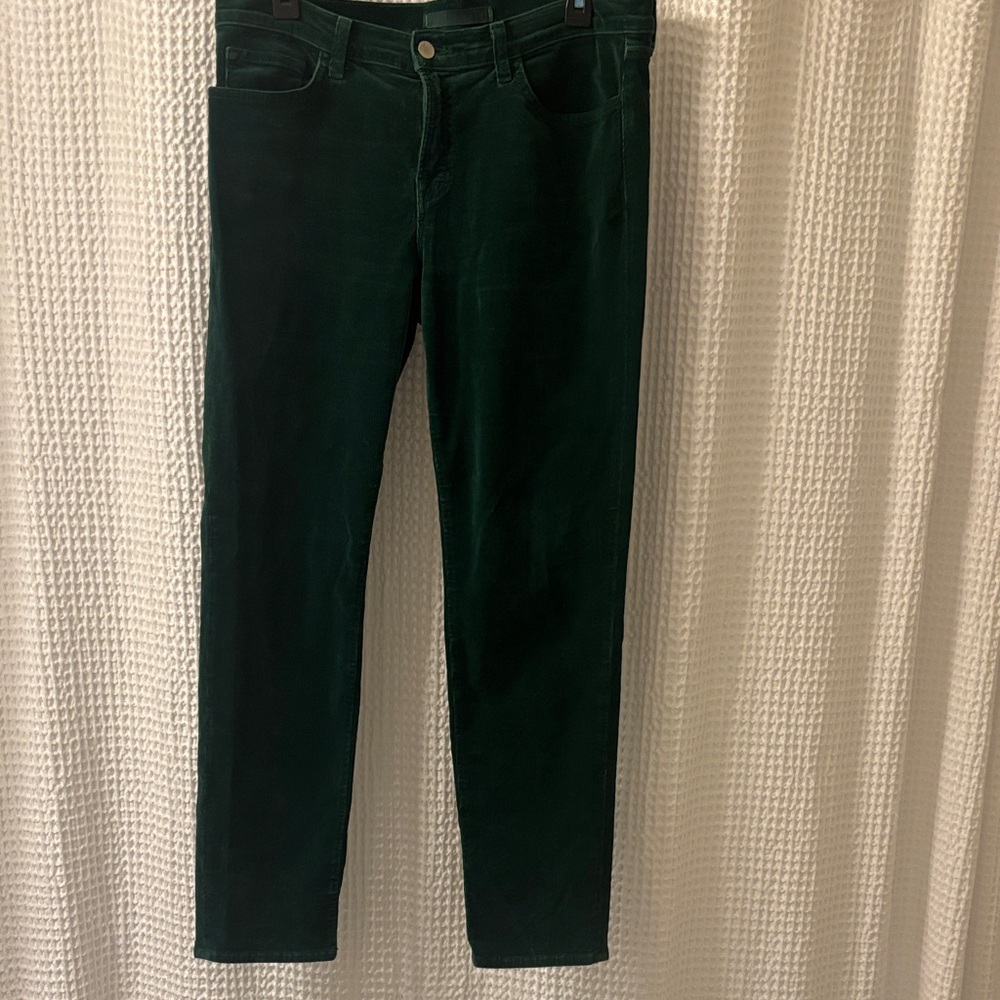 J Brand Women's Deep Green Skinny Jeans